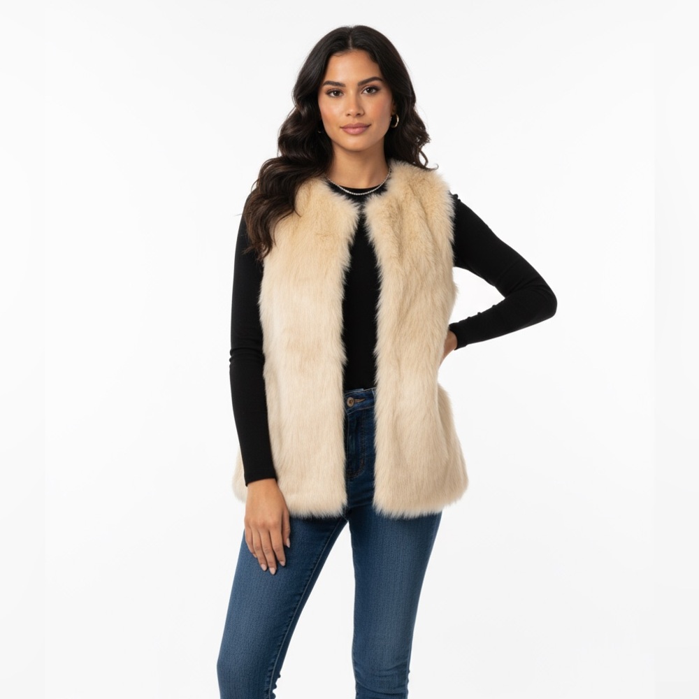 #001 - NWT - ZARA - Fur Vest // PTP - 19.5 / L - 27